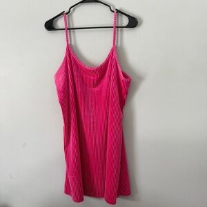 Colsie Pink Ribbed Spaghetti Strap Dress size XL